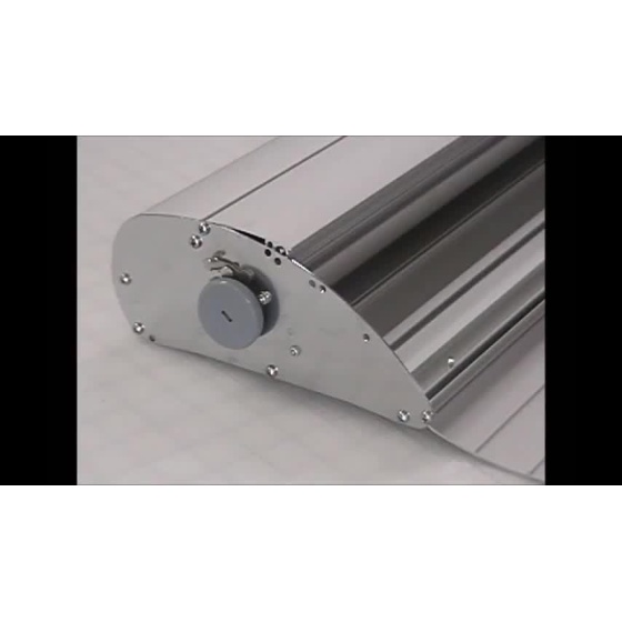SEAL Roll Up Deluxe Banner Stand, Silver, 33