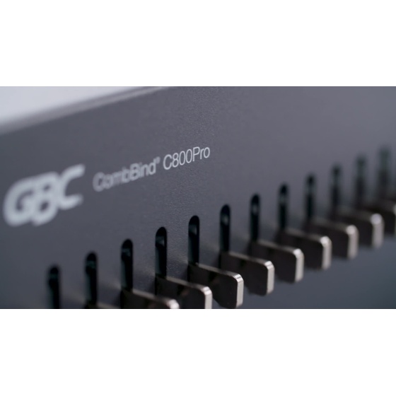 GBC CombBind C800pro Electric Binding Machine - CombBind - 500 Sheet(s) Bind - 25 Punch - Letter