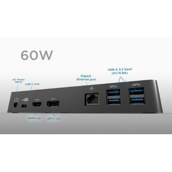 SD4700P USB-C & USB-A 5Gbps Dual 2K Hybrid Dock - up to 60W