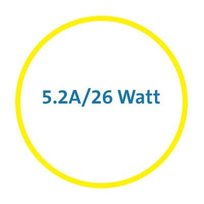5.2A/26 Watt Output
