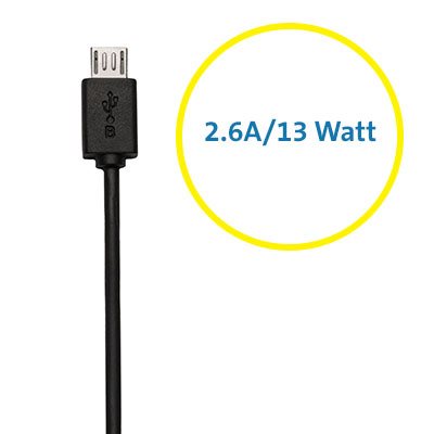 2.6A/13 Watt Output