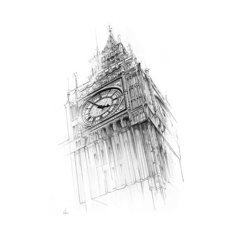 'Big Ben' drawn by Alexis Marcou
