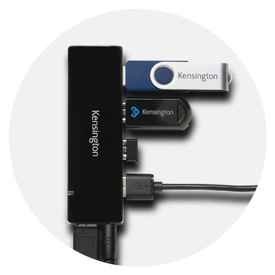 Expand your device’s productivity capabilities by plugging your peripheral accessories into any of four USB 3.0 ports and then watch the battery on your smartphones and/or tablets charge up in the process with the available 1.5 Amps of power.
