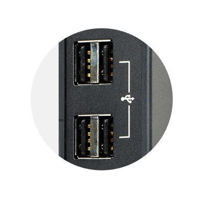 4 Rear USB 2.0 Ports