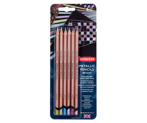 Derwent Metallic Pencil Colours (6) Blister
