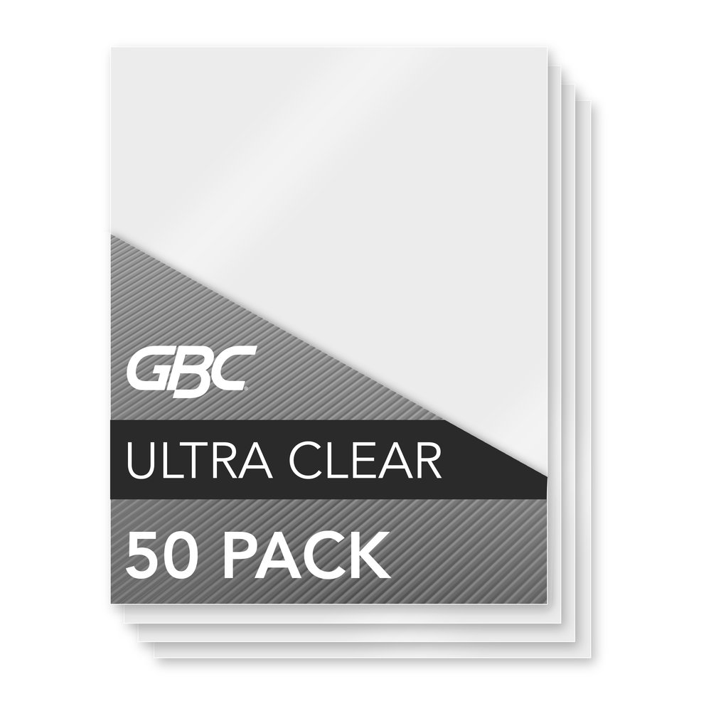 Gbc Connect Laminating Supplies Pouch Gbc Ultra Clear Thermal Laminating Pouches Letter Size Speed Format 10 Mil 50 Pack