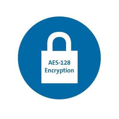 Dual wireless with 128-bit AES encryption
