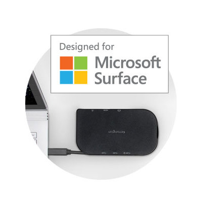 SD1610P USB-C Dock w/ Pass-Through Charging for Microsoft Surface