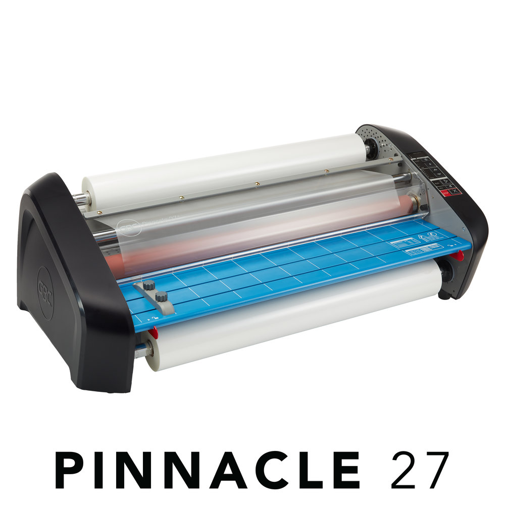 Gbc Connect Laminating Equipment Roll Laminators Gbc Heatseal Pinnacle 27 Thermal Roll Laminator 27 Max Width 8 10 Min Warm Up