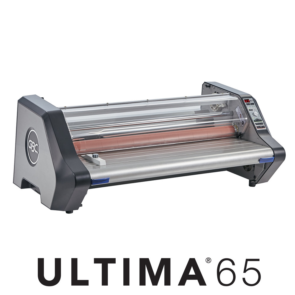 Gbc Connect Laminating Equipment Roll Laminators Gbc Ultima 65 Thermal Roll Laminator 27 Maximum Width 10 Minute Warm Up