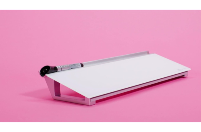 ... Whiteboard / White Board 17"x 17" Magnetic Quartet Glass Dry Erase Board 