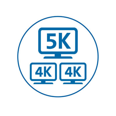 Single 5K/Dual 4K Video Support