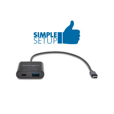 Für die Verbindung eines USB-C Laptops mit Ihrer USB-A-Dockingstation benötigen Sie lediglich einen Treiber und einen Adapter.