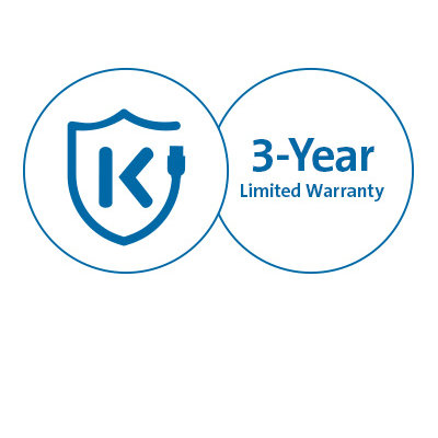 免费的肯辛通 (Kensington) DockWorks™ 软件和全球三年有限保修
