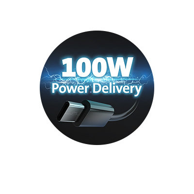 Up to 100W Power Delivery (PD 3.0)