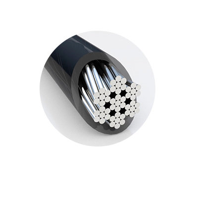 Hidden Pin™ 专利防撬技术和碳钢缆线
