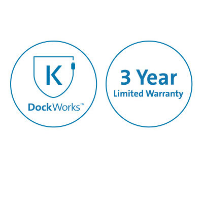 Free Kensington DockWorks™ Software and Three-Year Limited Warranty