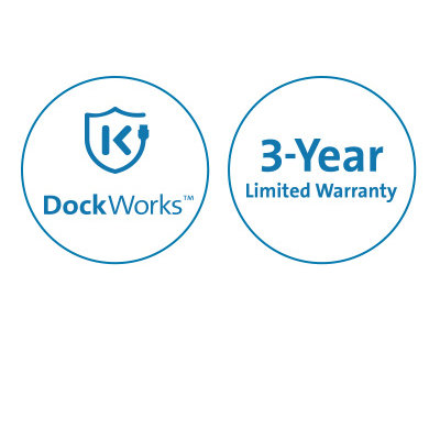 免费的肯辛通 (Kensington) DockWorks™ 软件和三年保修