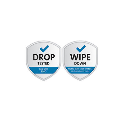 Military-Grade Drop and Wipe Down Protection