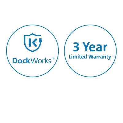 Free Kensington DockWorks™ Software and Three-Year Limited Warranty