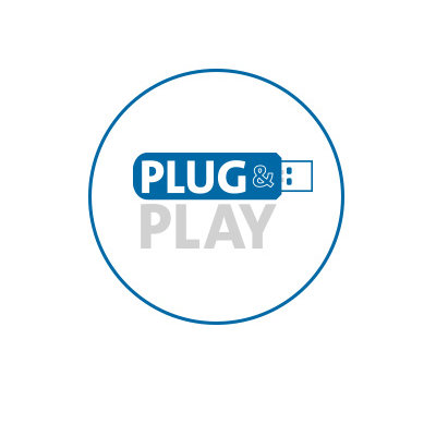 Plug and play 2,4 GHz trådløs forbindelse med 20-m rækkevidde