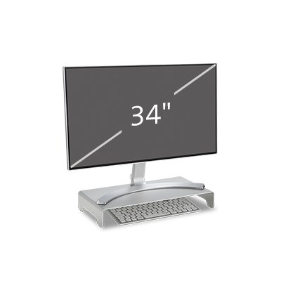 Works With Any Size Monitor Up To 34”