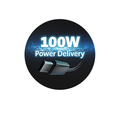 Up to 100W Power Delivery